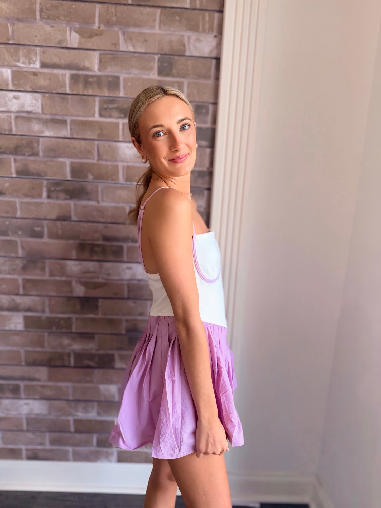 Lilac Frost Tennis Court Romper