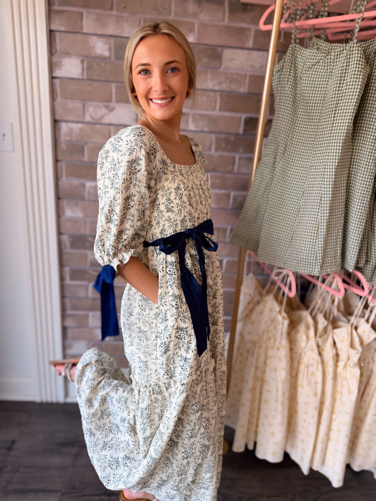 Floral Smocked Maxi Dress