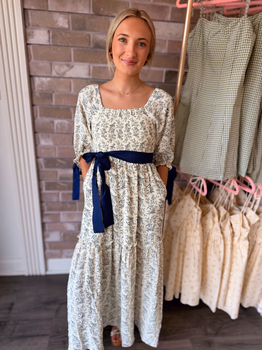 Floral Smocked Maxi Dress